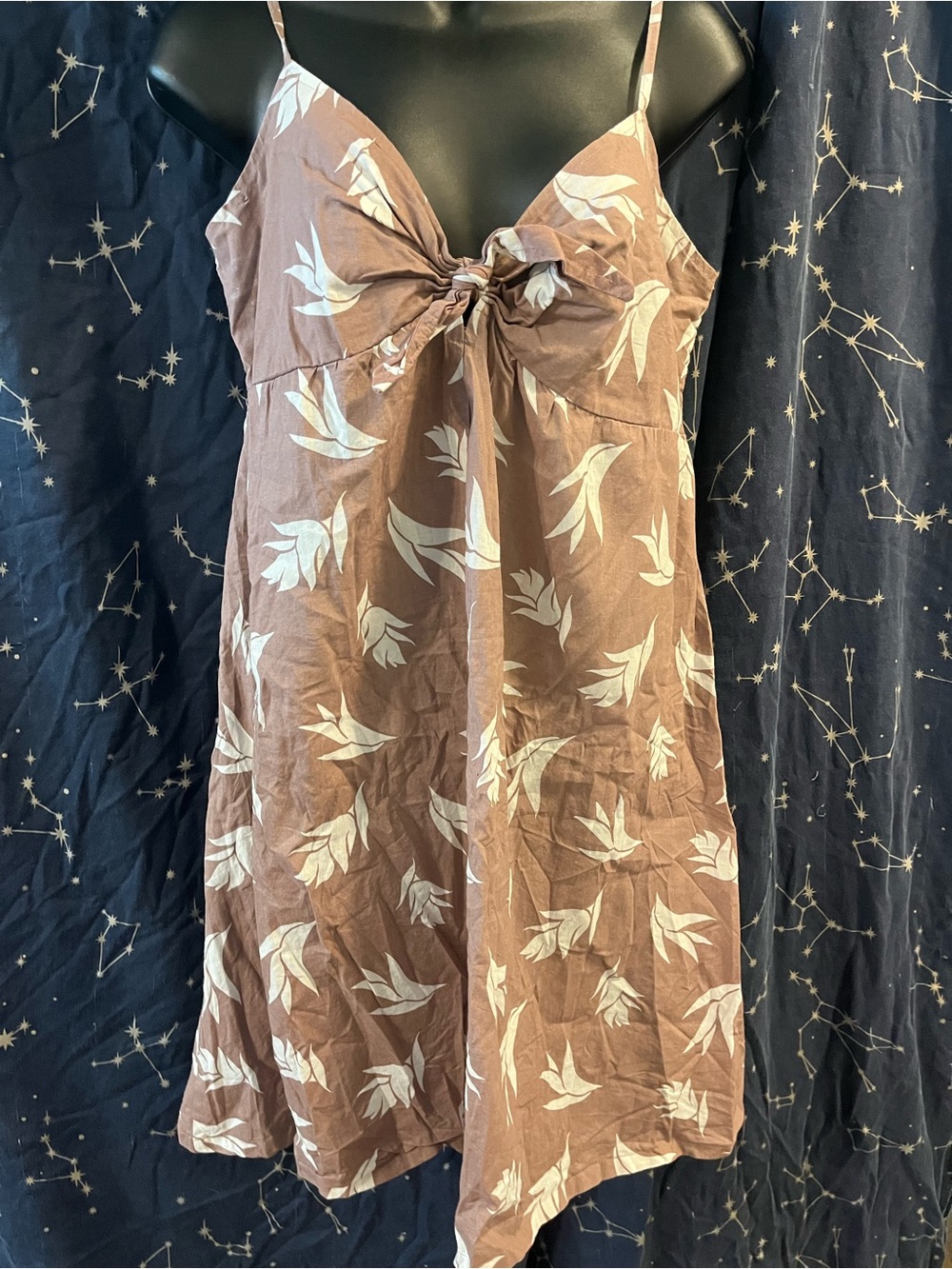 La Vie En Rose Mauve Floral Tie-Front Swim Coverup